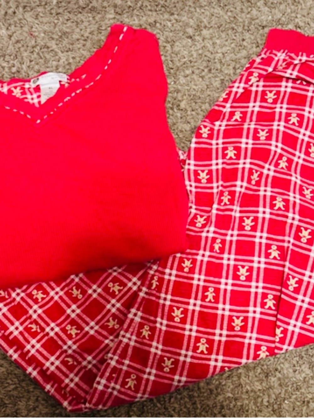 Woman’s Red Holiday Pajama Set